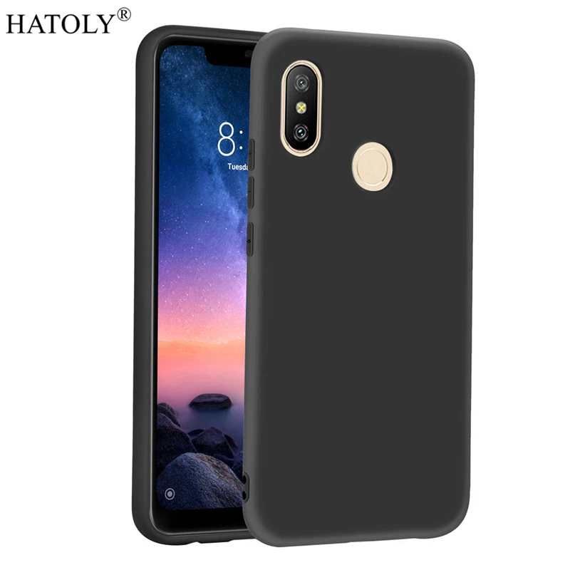 Чехол для Xiaomi Redmi Note 6 Pro чехол мягкая резиновая броня чехол-бампер телефона |