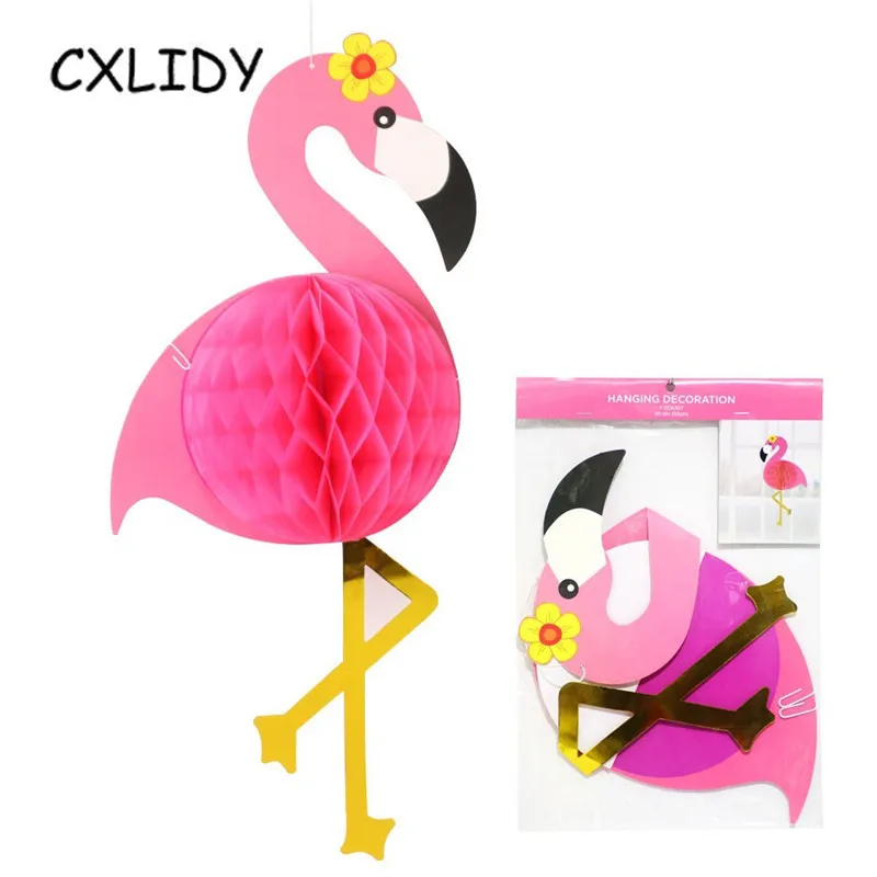 Hawaiian Party ALOHA Letter Turtle Leaf Banner Pineapple Balloon Flamingo Straw Honeycomb Ball Paper Lantern Decoration qq096 | Дом и сад