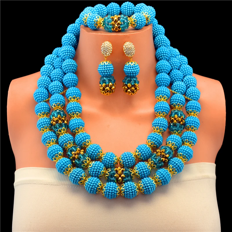 Красные нигерийские Свадебные африканские бусины ювелирные наборы богемные