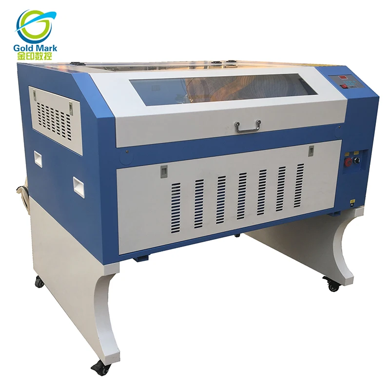Лазерный гравировальный станок JIN ZHI YIN 80 Вт CNC CO2 с красным точечным датчиком и