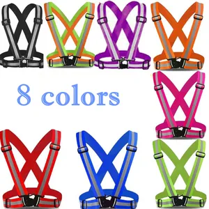 Светоотражающий Жилет высокой видимости для мужчин и женщин, рабочая одежда, уличная безопасность с ночным оповещением для бега, велоспорта, спортивная одежда, топы