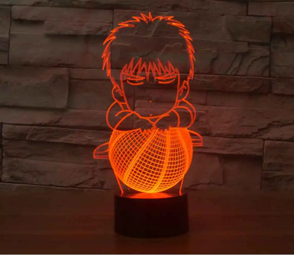 Сенсорный Выключатель Настольные Свет Новинка Ночник USB LED Стол лампа 3D Иллюзия