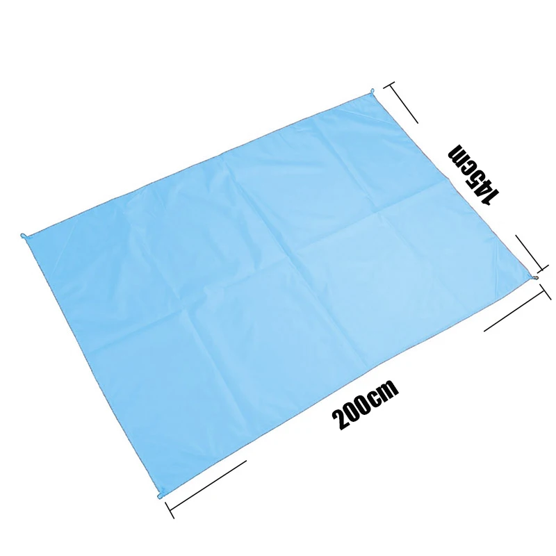 Light Blue 145x200 см коврик для пляжа или палатки Водонепроницаемый Пикник на открытом воздухе пляж спальный коврик Кемпинг Брезент Bay игровой коврик плед одеяло - Цвет: Light Blue