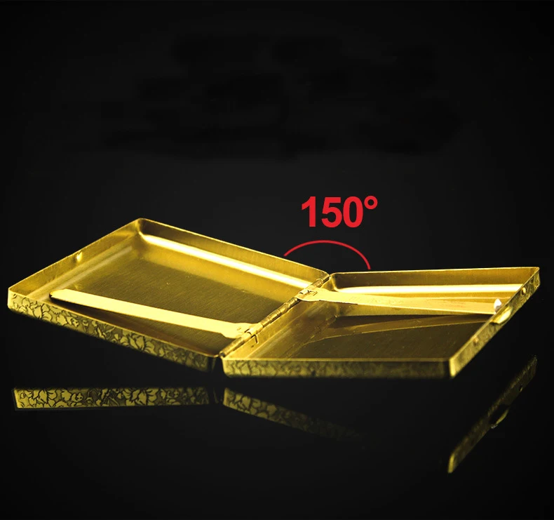 Оригинапосылка IMCO ультратонкая сигаретная коробка из чистой латуни высокое