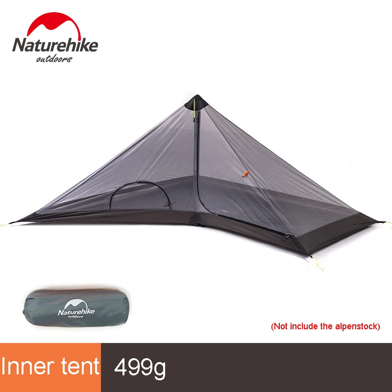 Inner tent Naturehike Spire 1 человек Водонепроницаемый Тент Палатка Сверхлегкий Открытый Кемпинг Пикник двухслойная палатка NH17T030-L - Цвет: Inner tent