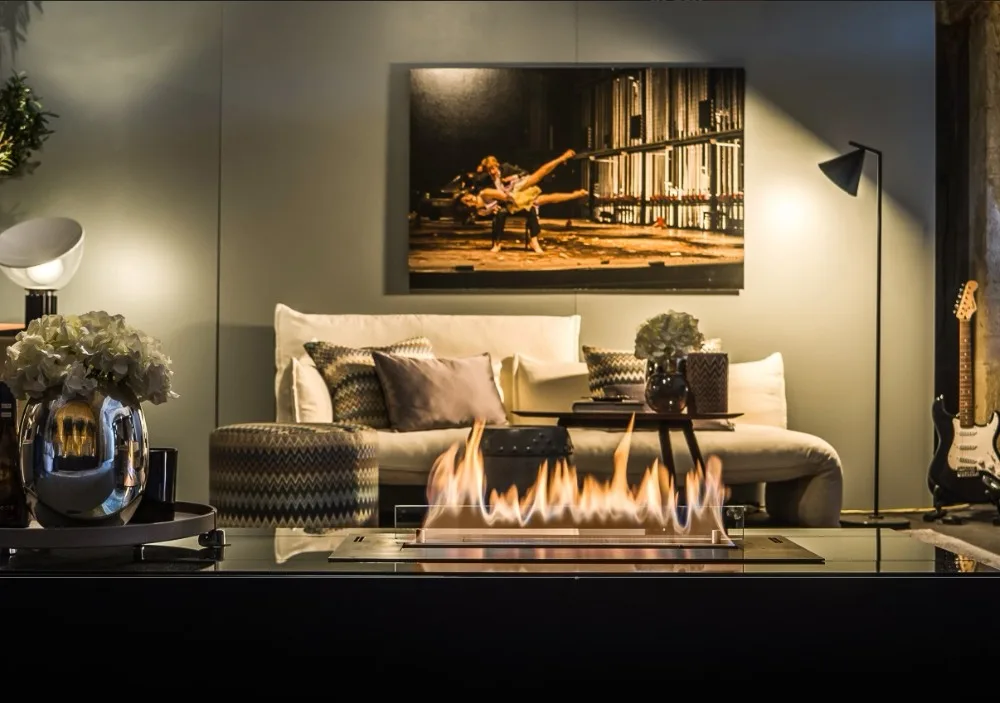 on sale 48 inch linear fireplace electronic ethanol burner with remote control | Обустройство дома