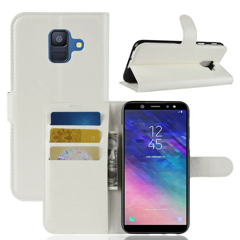 Кожаный чехол-кошелек A6 A7 A8 A9 2018 + Plus A9S A8S A6S Star откидной кожаный чехол A10 A20 A30 A40 A50 A70