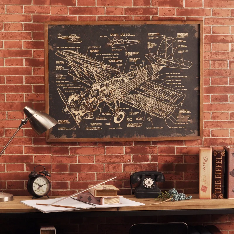 Домашняя Гостиная Офис Лофт ретро промышленный ветер мягкое украшение стена