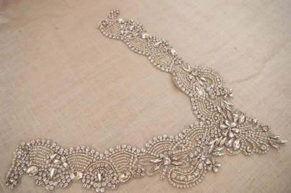 Высококачественные аксессуары Стразы для свадебного декольте Аппликация