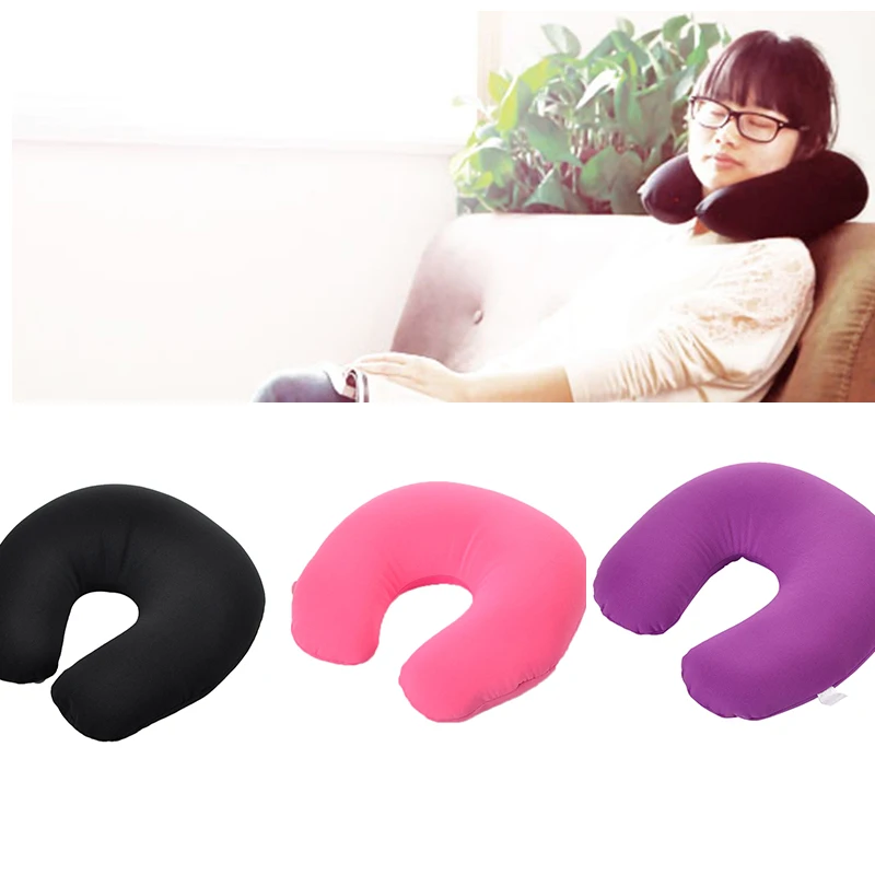 DIDIHOU U Shaped Soft Travel Pillows Sleeping Head Rest Neck Cushion For Office Car Flight Air Pillow Memory Cotton | Дом и сад