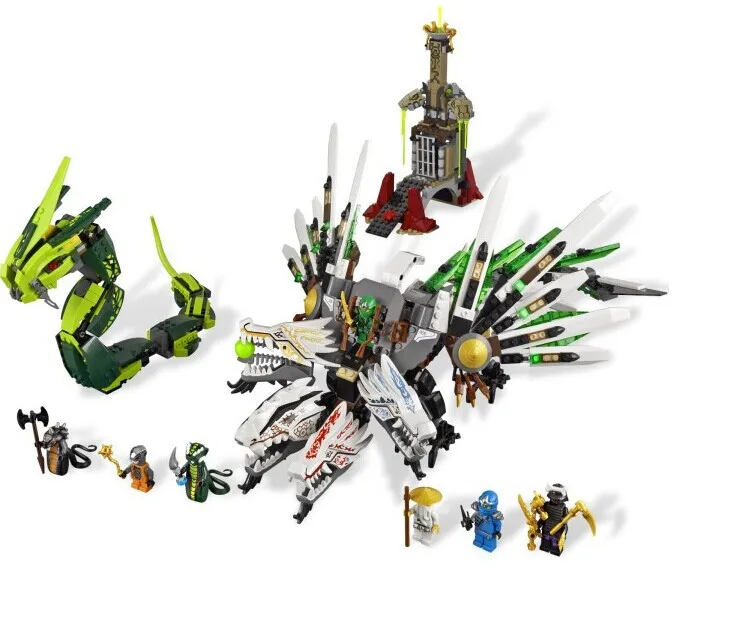 911 unids Bloques Huecos de Phantom Ninja Figuras Accion Epica Batalla Del Dragon Nuevo Modelo совместимый с Juguetes|phantom