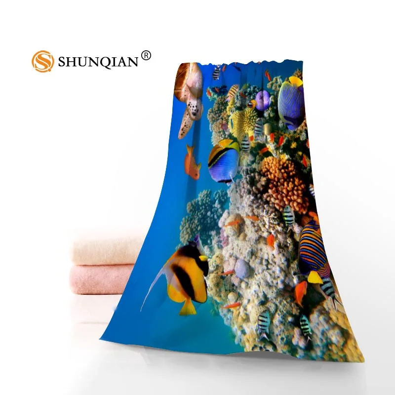 Высокое качество коралловых рифов рыб микрофибра тряпка для ванной комнаты