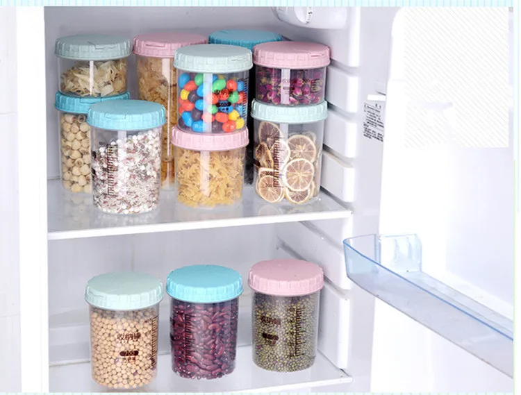 1 шт. контейнер для хранения пищевых продуктов пластиковая бутылка из пшеничной