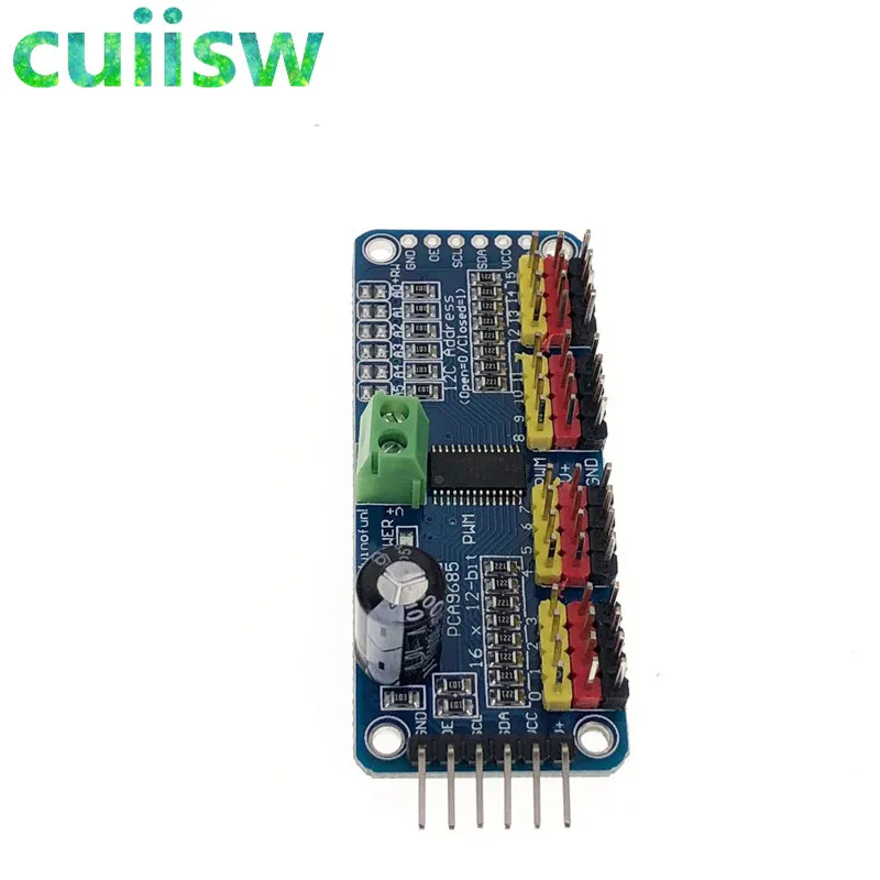 5 шт. 16 канальный видеорегистратор 12 битная ШИМ/Servo Driver I2C интерфейс PCA9685 модуль для