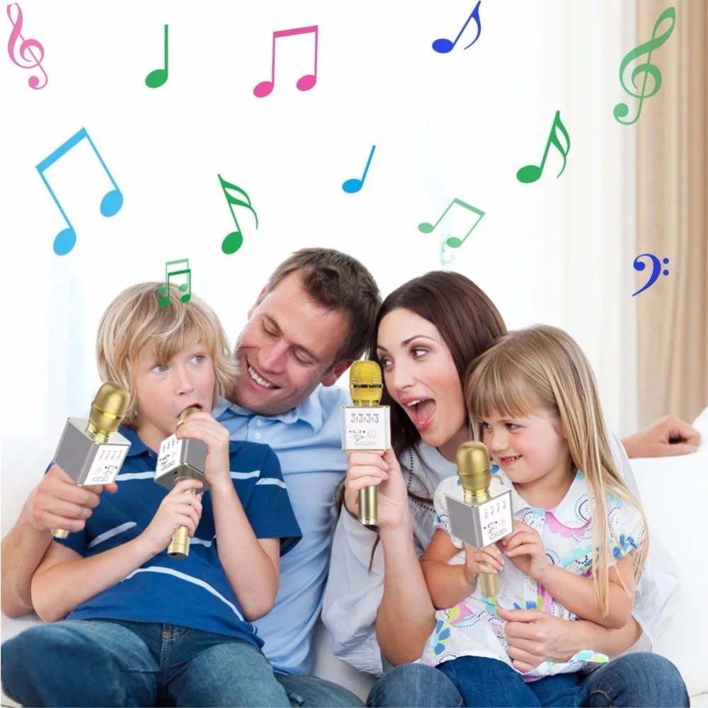 2018 Топ беспроводной микрофон для караоке портативный ручной Bluetooth вечерние KTV