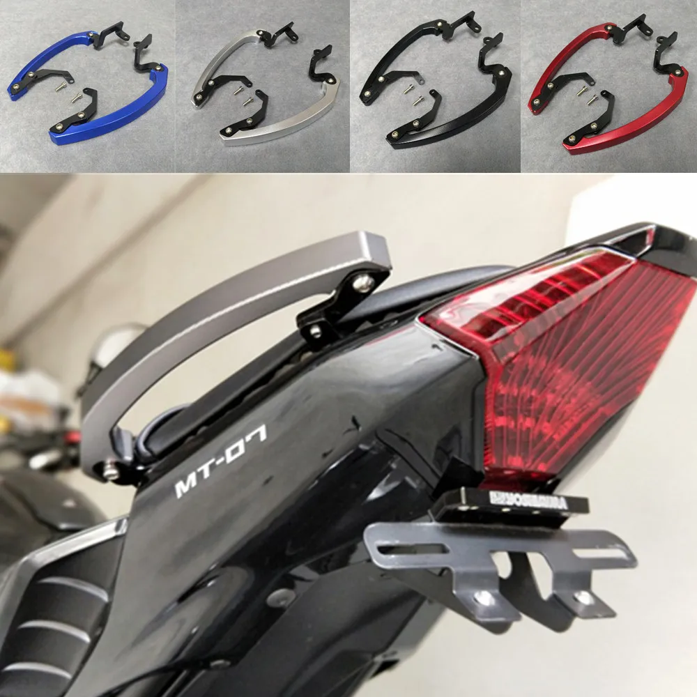 Для Yamaha аксессуары ЧПУ задние поручни ПАССАЖИРСКОЕ СИДЕНЬЕ ручной Бар железнодорожная ручка MT-07 MT07 FZ07 FZ- 14 15 16 17