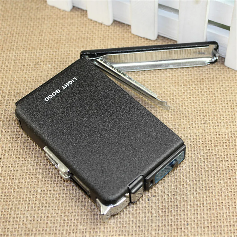 2018 чехол для сигарет газовая зажигалка коробка сигар факел турбо ветрозащитный