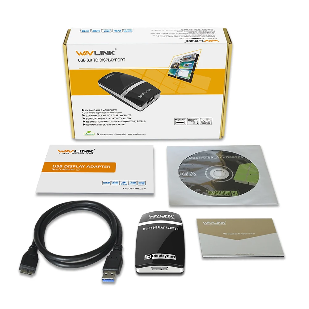 USB3.0 DP Displayport 5 Гбит высокоскоростной USB HD 1080 P Графика внешний адаптер видео карты