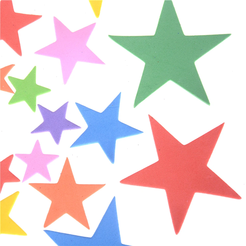 Около 190 шт./пакет смешанные наклейки из пены со звездами детские для детского