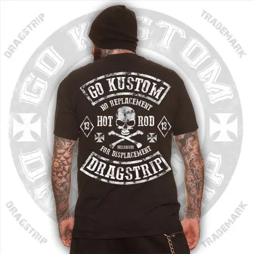 Одежда Байкерская футболка с надписью hotrod Lucky и принтом rocker greaser|t shirt|shirt tshirt t shirt |