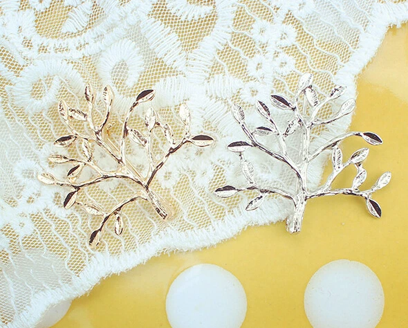 2016 мода свадебные аксессуары золото листьев ветка брошь шаль шарфы шарф пряжки