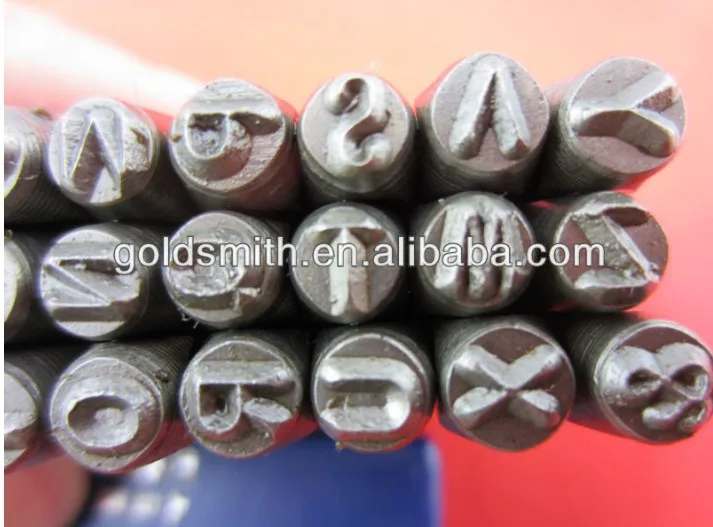 27pcs1/8" 4 MM Letter Number Stamp Punch Set, Metal Letter Stamp Set