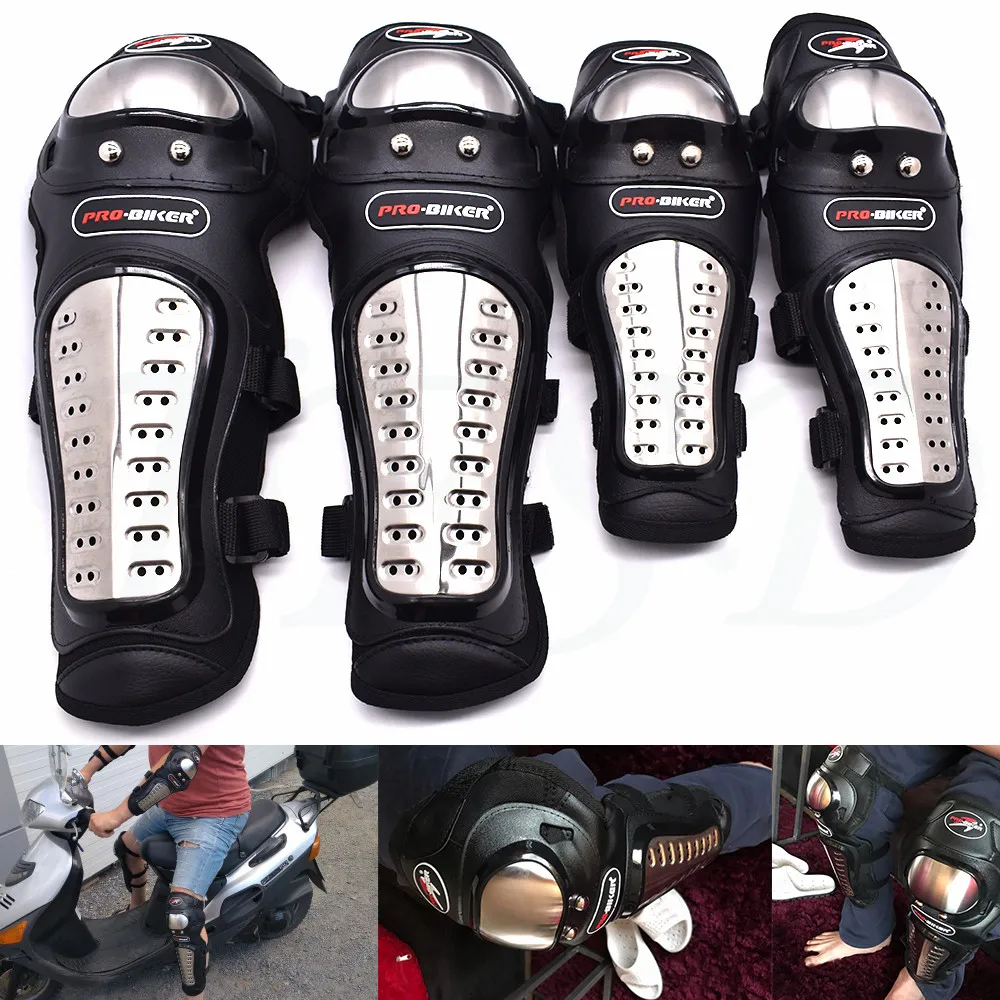 Универсальные защитные накладки на колено для мотоцикла комплект наколенников
