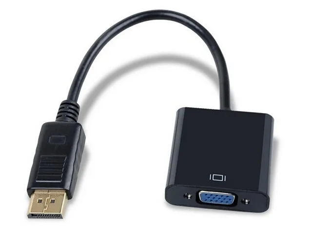 500 шт./лот * интерфейс Thunderbolt порт дисплея DP штекер-гнездо VGA конвертер кабель