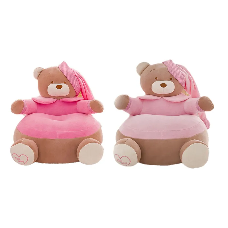 Милый чехол для дивана с рисунком медведя из мультфильма только без наполнения