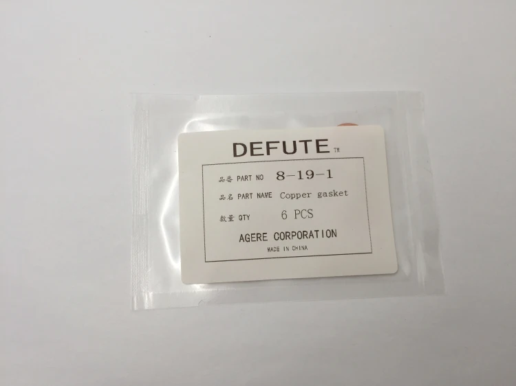 Уплотнительные прокладки из чистой меди в сборе с общей топливной магистралью