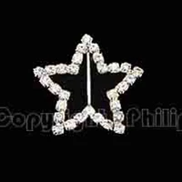 new classical design rhinestone star buckle wedding jewelry ribbon ornament accessories 2colors optional 30pcs lot