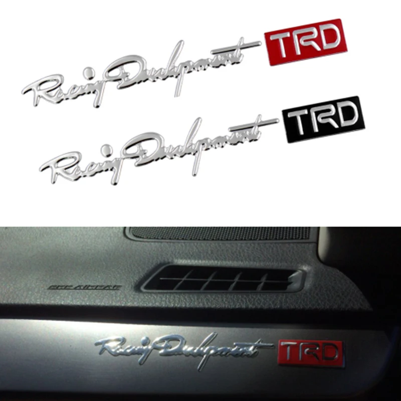 2 шт. автомобиль Стайлинг Логотип TRD дверная ручка светоотражающие автомобильные