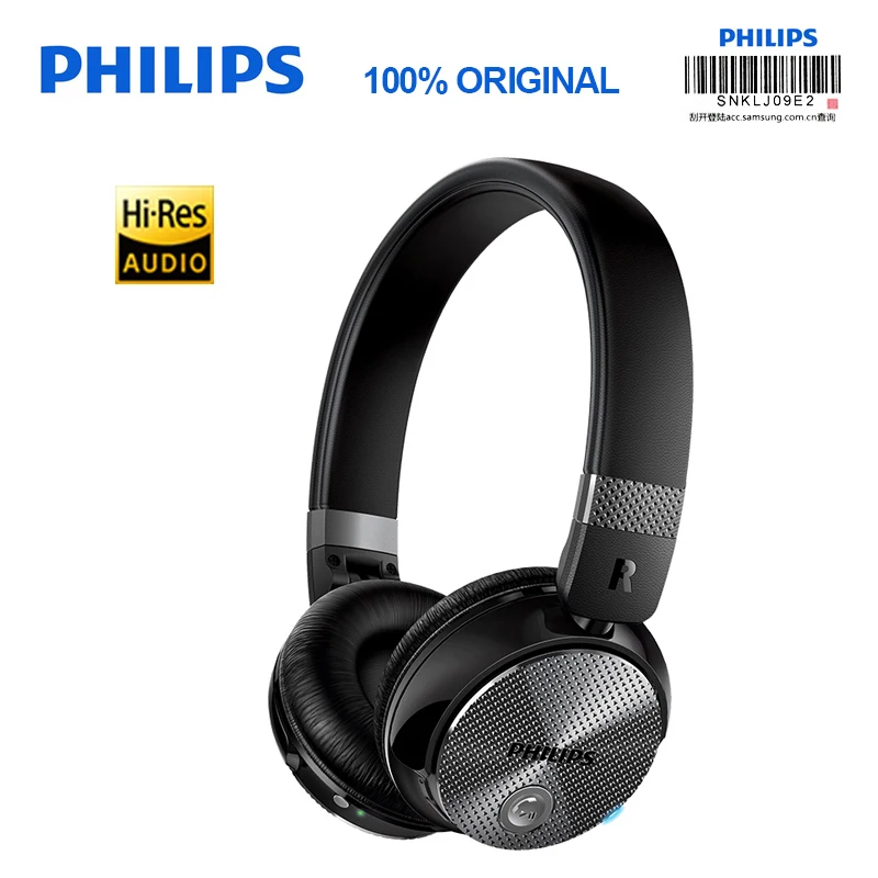 

Original Philips SHB8850 Wireless Bluetooth Headphones Active Noise Cancelling NFC Headset with Microphone for S9 S9 Plus