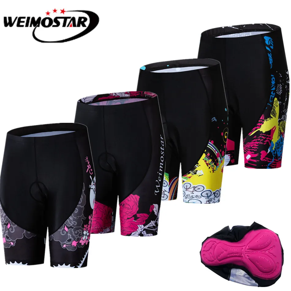 Велосипедные шорты Weimostar 2019 женские велосипедные с силиконовой подкладкой для