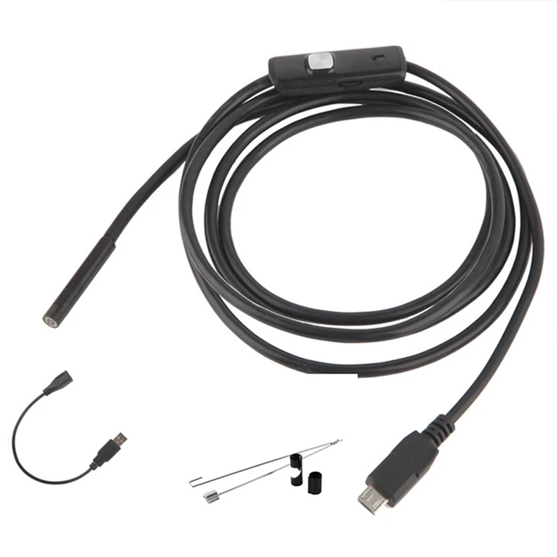 Камера Эндоскоп HD 8 мм USB эндоскоп с 6 светодиодами 1/1 5/2/3 5/5 м/10 м жесткий кабель
