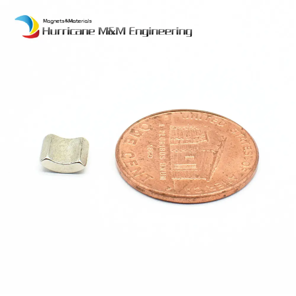 NdFeB дуговой сегмент OR4.6 * IR3.2 W6.22 L5.7mm N38SH Moto магнит для генераторов Неодимовый