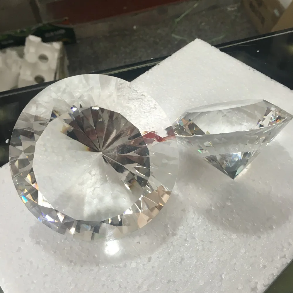 Цветной Янтарный/красный/синий/прозрачный алмаз пресс папье детские игрушки