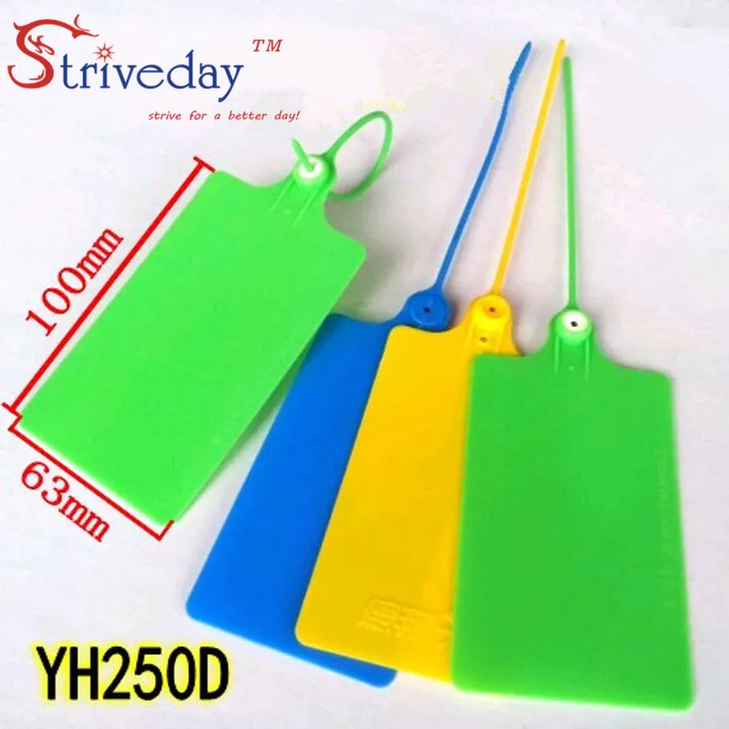 100 шт./лот одноразовые пластиковые Галстуки бирки для крупных вывесок логистики