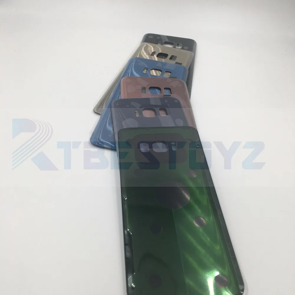 RTBESTOYZ 10 шт./лот Замена для Samsung Galaxy S8 G950 G950F Задняя крышка батареи Дверь стеклянная