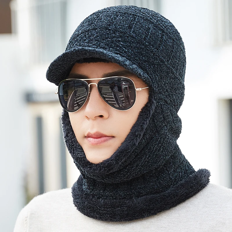 Skullies Beanies, зимняя вязаная шапка, мужская шапка, шарф, Зимние головные уборы для мужчин и женщин, шапки Gorras Bonnet, маска, брендовые шапки, Балаклава