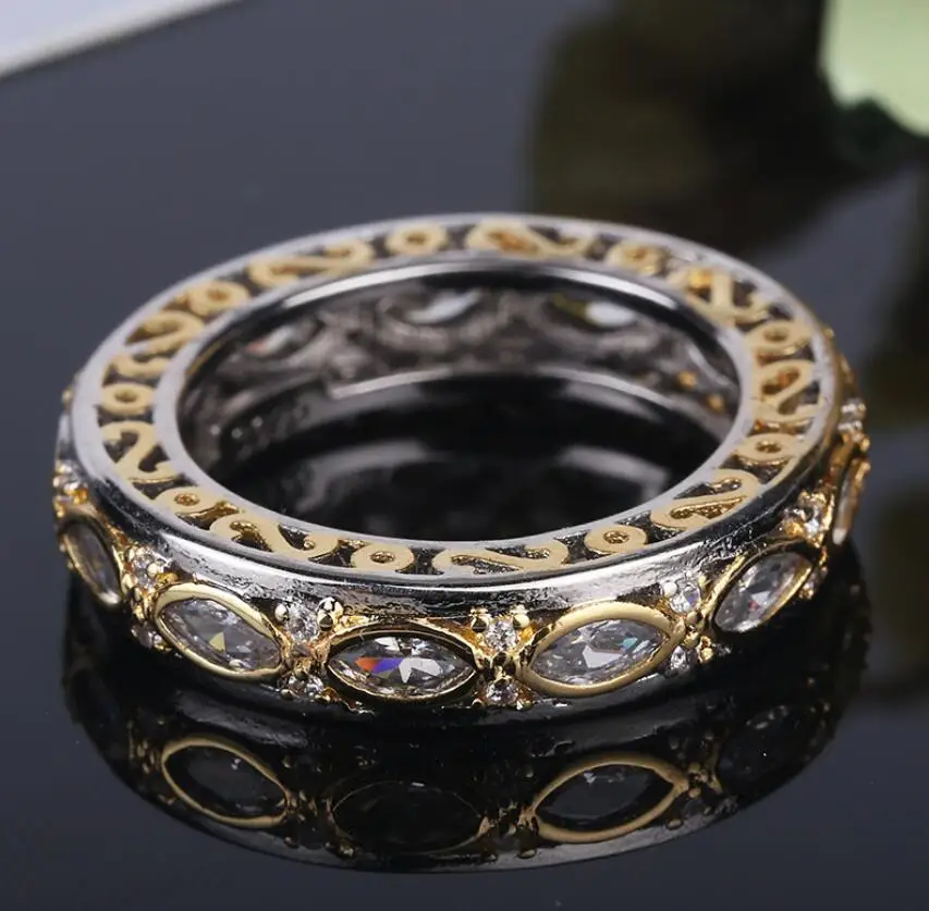 Женское кольцо из серебра 2018 пробы с фианитом|wedding band|women wedding bandsterling silver filled |