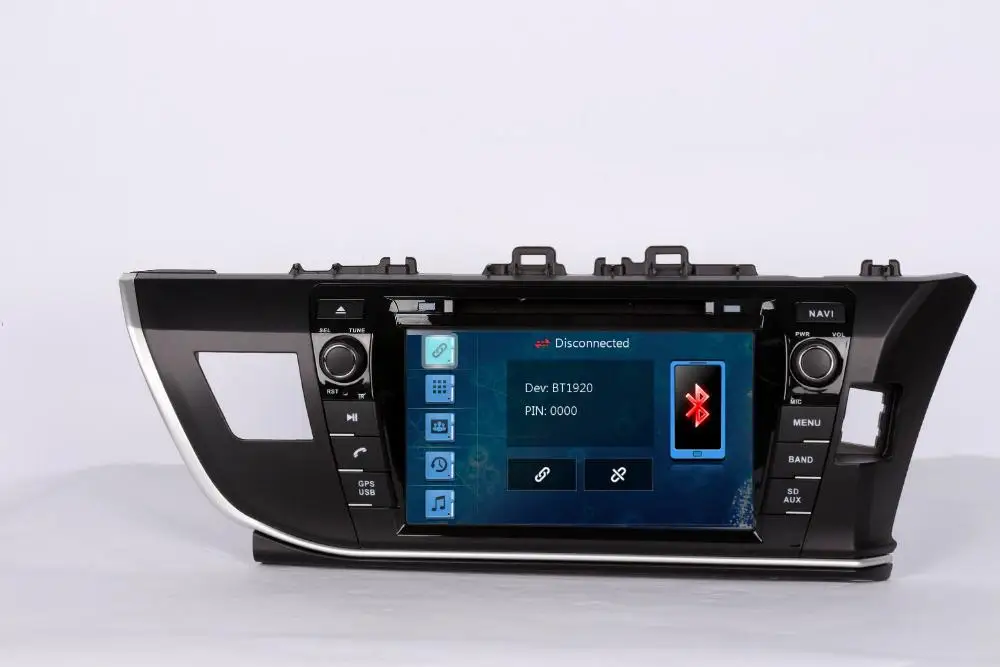 Автомобильный DVD-плеер 8 дюймов с GPS(opt) аудио радио стерео USB/SD AUX BT/TV головное