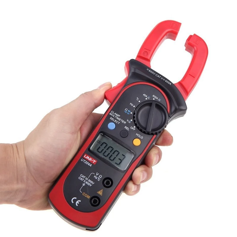 Цифровой зажим-Измеритель постоянного/переменного тока с сопротивлением