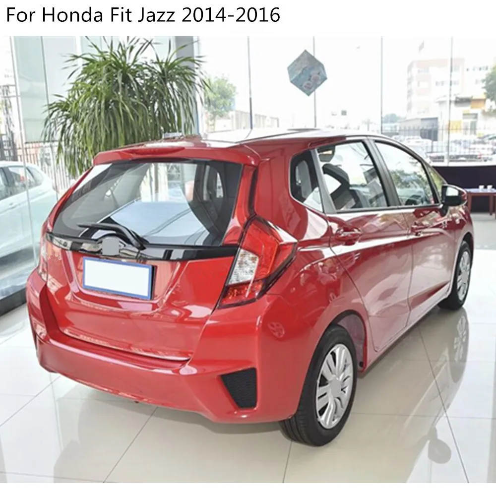 

Car Door Detector Stick ABS Chrome Inside Audio Speak Sound Cover Ring Circle Lamp Trim 4pcs For Honda Fit Jazz 2014 2015 2016