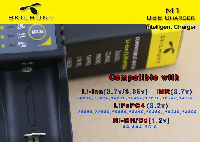 Оригинальное умное зарядное устройство Skilhunt M1 с функцией внешнего аккумулятора