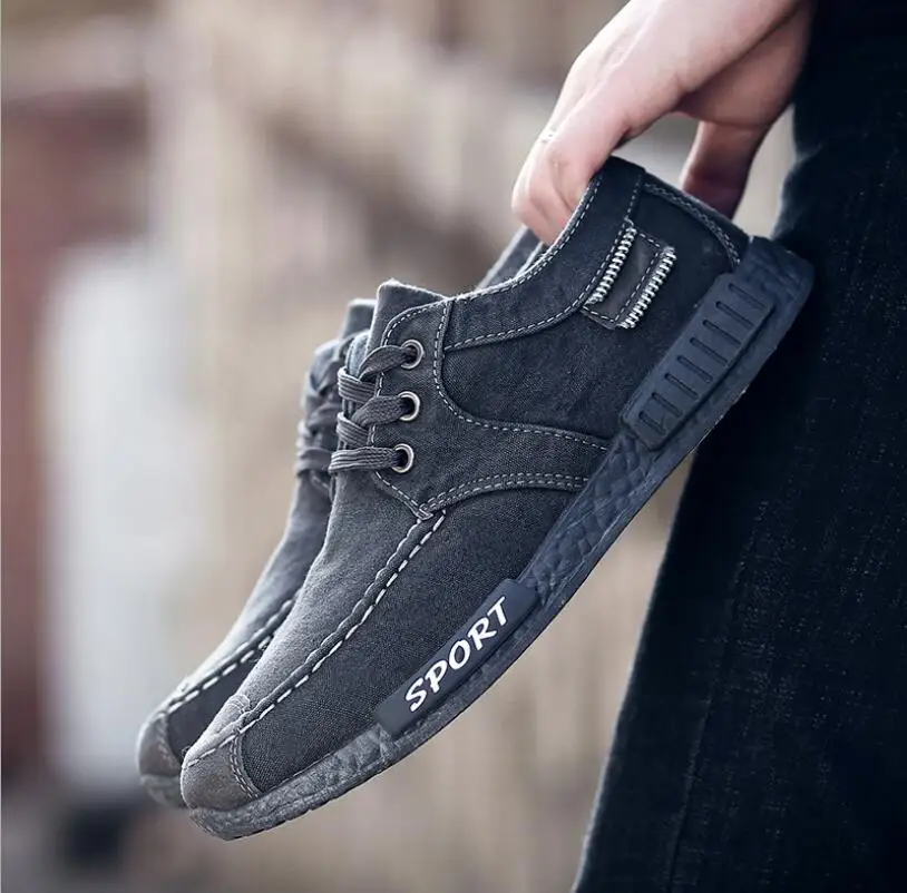 Мужская повседневная обувь парусиновая для мужчин Chaussure Homme сезон осень-зима