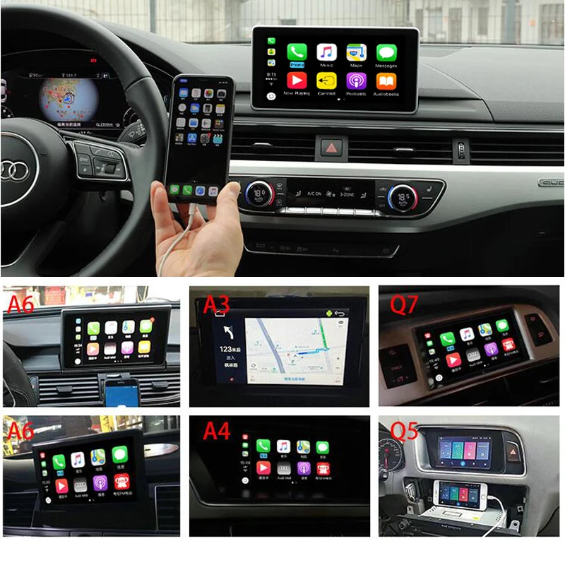Автомобиль Airplay Android Авто CarPlay коробка оригинальный экран обновление MMI система