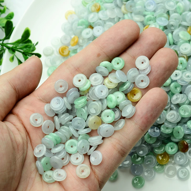 

A three color jade wholesale authentic peace buckle parts DIY bracelet jewelry accessories jade material