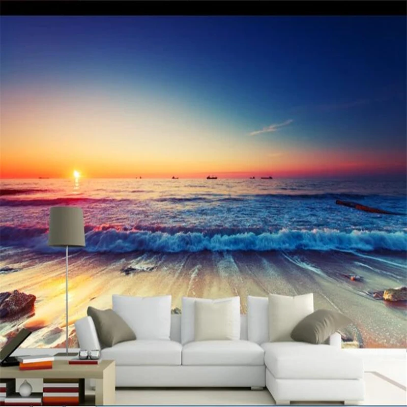 3D обои для диванов большие размеры фантазия эстетическое искусство рассвет