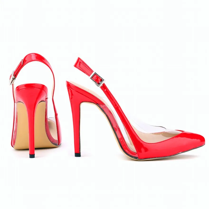 Женские босоножки из лакированной кожи однотонные сандалии на высоком каблуке с
